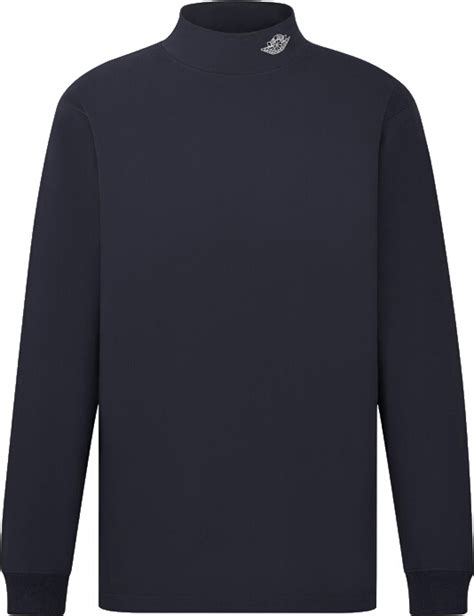 Dior Dior x Jordan Navy 'Air Dior' Long Sleeve Mock T